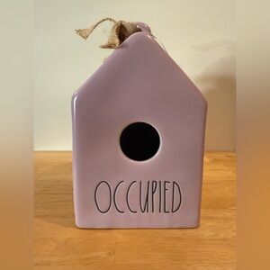 Rae Dunn Lavender Birdhouse Decor Occupied